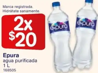 Farmacias Benavides Epura Agua Purificada 1L oferta