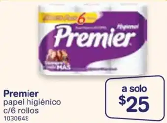 Farmacias Benavides Premier Papel Higiénico c/6 Rollos oferta