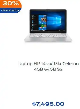 Laptop HP 14-ax113la Celeron 4GB 64GB SS