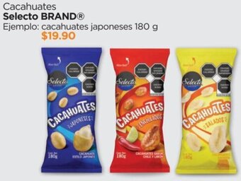 Chedraui Cacahuates Selecto Brand 180g oferta