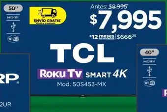 Chedraui TCL Roku TV Smart TV 50" oferta