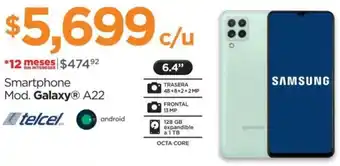 Chedraui Smartphone Galaxy A22 oferta
