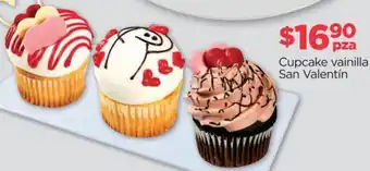 Cupcake Vainilla San Valentín
