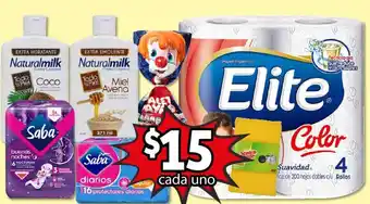 Soriana Mercado Naturamilk, Saba, Elite oferta