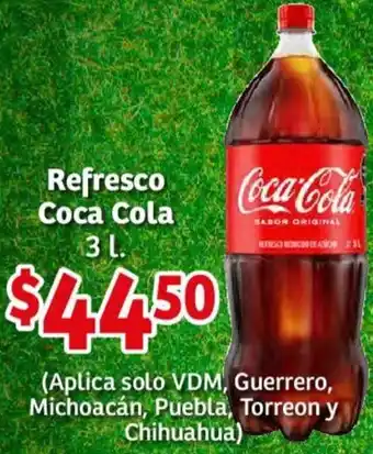 Soriana Mercado Refresco Coca Cola 3L oferta