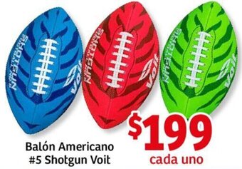 Soriana Mercado Balón Americano #5 Shotgun Voit oferta