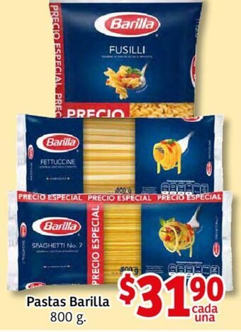 Soriana Mercado Pastas Barilla 800g oferta