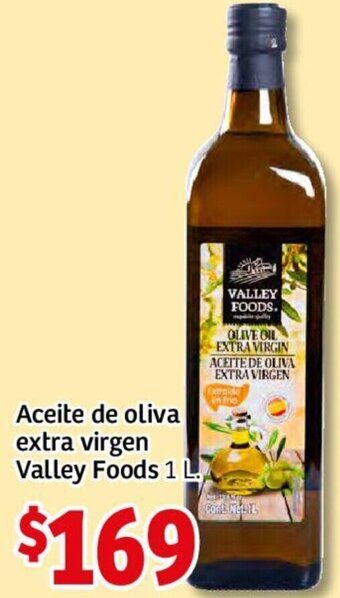 Aceite de Oliva Extra Virgen Valley Foods 1L