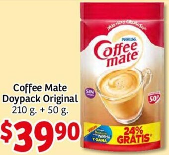 Soriana Mercado Coffee Mate Doypack Original 210g + 50g oferta