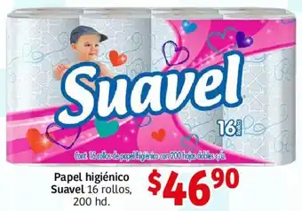 Soriana Mercado Papel Higiénico Suavel 16 Rollos 200hd oferta