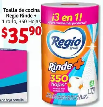 Soriana Mercado Toalla de Cocina Regio Rinde + 1 Rollo, 350 Hojas oferta