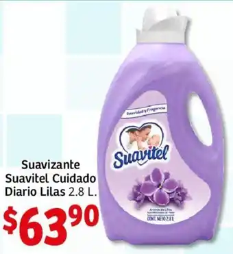 Suavizante Suavitel Cuidado Diario Lilas 2,8L