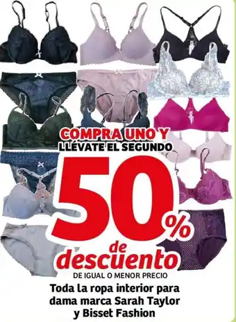 Toda la Ropa Interior para Dama Marca Sarah Taylor y Bisset Fashion