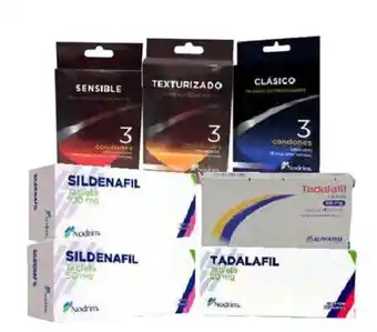 Tadalafiles, Sildenafiles y Preservativos Nodrim