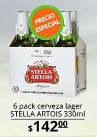 6 pack cerveza lager stella artois 330ml