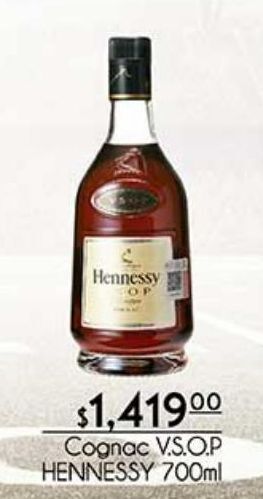 Fresko Cognac v.s.o.p hennessy 700ml oferta