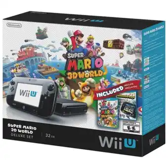 Consola nintendo wii u negro 32gb con super mario 3d world