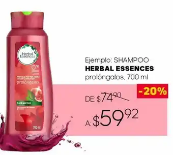DelSol Shampoo herbal essences prológalos 700ml oferta
