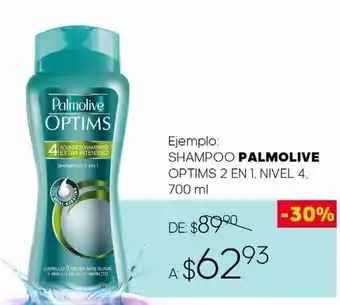 Shampoo palmolive optims 2 en 1 nivel 4 700ml