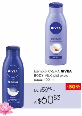 DelSol Crema nivea body milk piel extra seca 400ml oferta