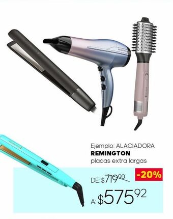 Alaciadora remington placas extra largas