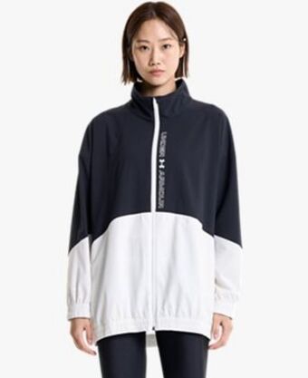 Under Armour Chamarra ua woven oversized full zip para mujer oferta