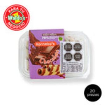 Waldos Fortuna rolled wafers chocolate cream 200 gr (20 piezas) oferta