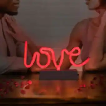 Waldos Letrero love con luz led inkanto oferta