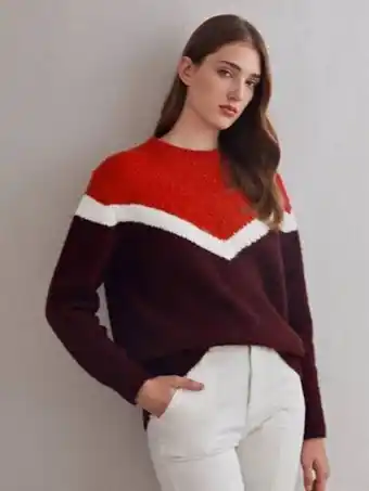 SHEIN Motf premium jersey con mezcla de lana de color combinado oferta