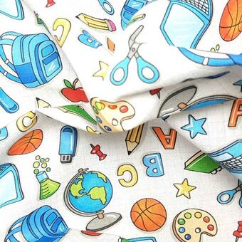 Telas Junco Kurosawa estampado útiles escolares oferta