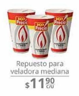 La Comer Repuesto para veladora mediana oferta
