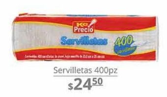 La Comer Servilletas 400pz oferta