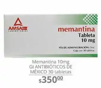 La Comer Memantina 10 mg 30 tabs oferta