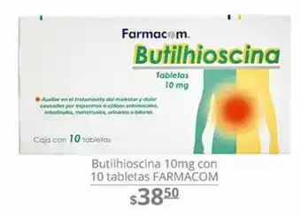 La Comer Butilhioscina 10mg con 10 tabletas oferta