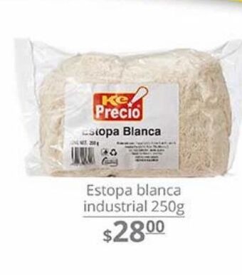 La Comer Estopa blanca industrial 250g oferta