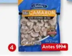 Camarón crudo sin cabeza congelado selecta 454g
