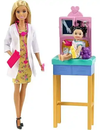 Suburbia Barbie set pediatra rubia con bebé oferta