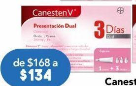 Farmacia San Pablo Canesten v infecciones vaginales dual 3 días óvulos + crema oferta