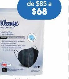 Farmacia San Pablo Kleenex mascarillas desechables negro triple capa oferta