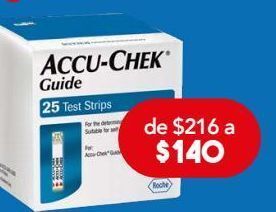 Accu-chek guide 25 tiras reactivas