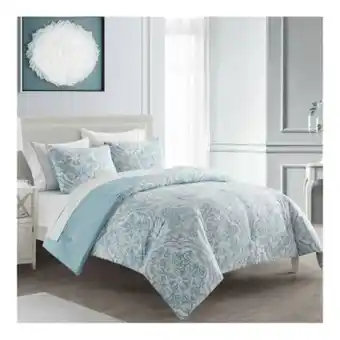 Sam's Club Set de edredón member's mark king size azul claro con 7 pzas oferta