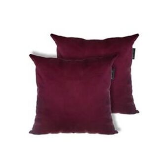 El Bodegón Set fundas cojines decorativos sala terciopelo lujo sofá 2pz gohome bourbon oferta