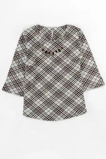 Blusa manga 3/4 con collar