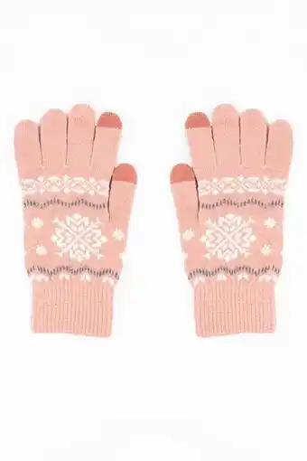 Guantes con diseño navideño