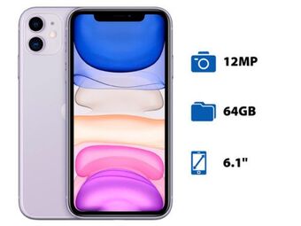 PCEL Smartphone apple iphone 11: procesador a13 bionic, almacenamiento de 64 gb, pantalla lcd multi-touch de 6.1 oferta