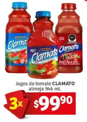 Jugosd de Tomate Clamato Almeja 3 x 946ml