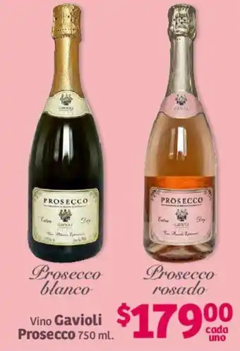 Soriana Mercado Vino Gavioli Prosecco 750ml oferta