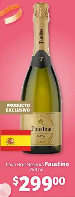 Soriana Mercado Cava Brut Reserva Faustino 750ml oferta