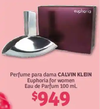 Perfume para Dama Calvin Klein Euphoria for Women Eau de Parfum 100ml