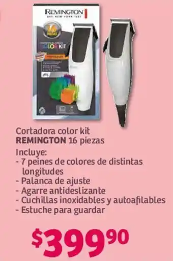 Soriana Mercado Cortadora Color Kit REMINGTON 16 piezas oferta